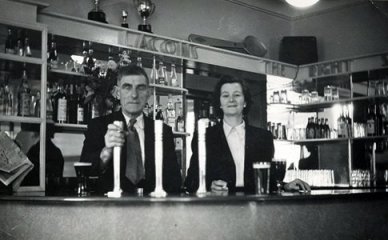 May & Happy Riches at the bar - 1950's