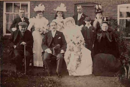 The wedding of Frederick Dyke to Rachel Smith - 1898