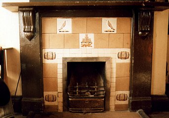 The Swan, Emneth. The fire surround - 1984