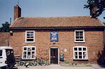 Itteringham 18.06.2000 - my bike by the door.