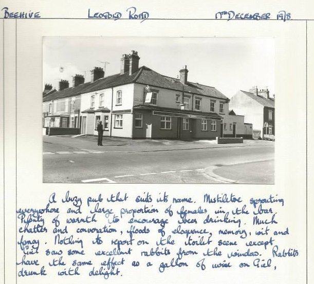 Beehive, Leopold Road - 17th December 1978 - G Plummer