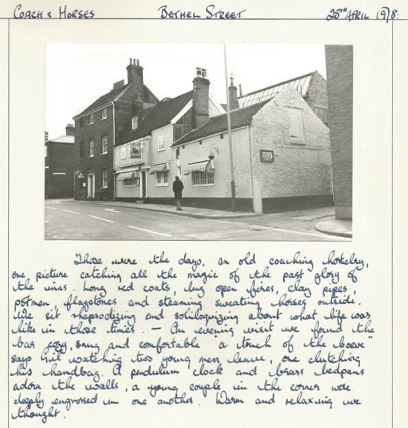 Coach & Horses, Bethel Street - 28th April 1978 - G Plummer