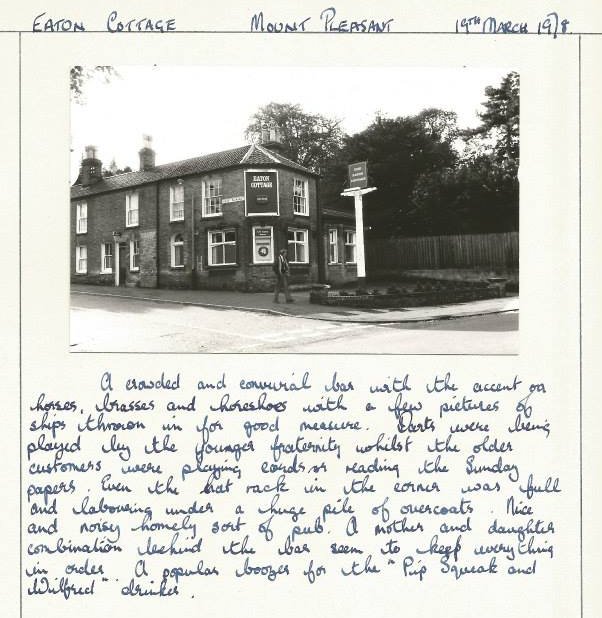 Eaton Cottage - 19th March 1978 - G Plummer