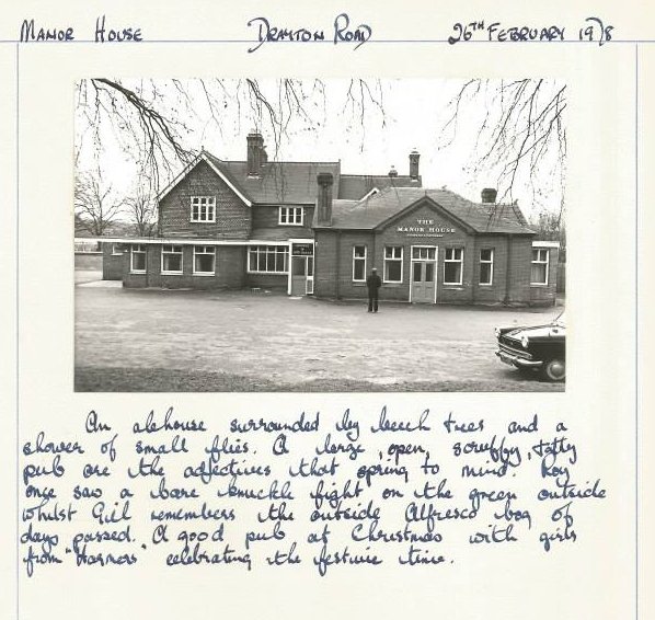 Manor House - 26th February 1978 - G Plummer