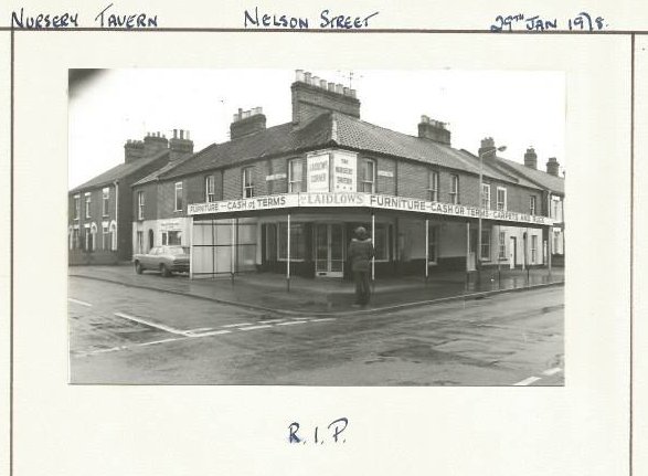 Nursery Tavern - 29th January 1978 - G Plummer