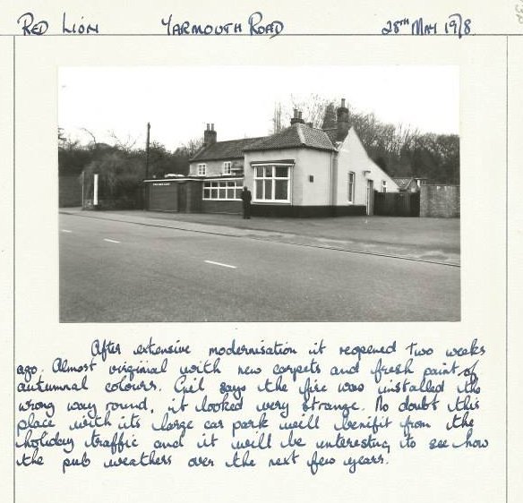 Red Lion - 28th May 1978 - G Plummer